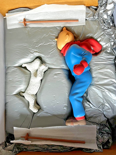 Figurine tintin ski marie - tintin,