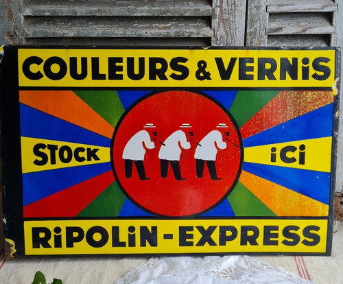 Ancienne plaque emaillee - ancienne,