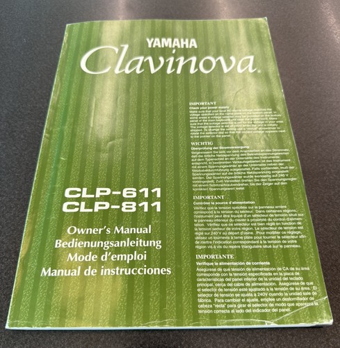 Yamaha clavinova clp - yamaha, clp-611