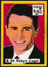 ROBERT COGOI Belgian singer vintage 1960s VLINDER match label