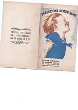 old propaganda paper brochure tuberculosis committee preserve health