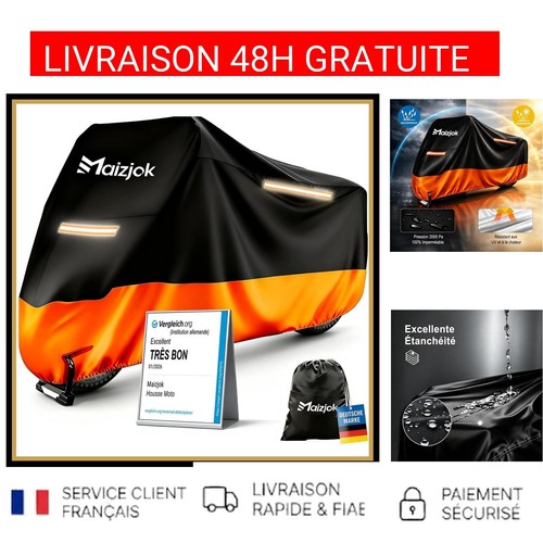 Housse moto étanche 210d - housse,