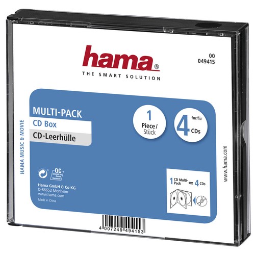Boitier multipack pour 4 cd - pour,