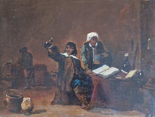 Tableau peinture ancienne - tableau,
