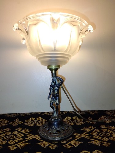Antique lampe art nouveau - antique,