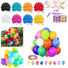 25pcs 25.4cm Latex Ballons avec Ruban Fête Mariage Anniversaire Décor Air Hélium