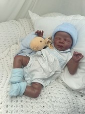 Adorable bébé Reborn Zendric Metisse, Poupée Lourde Et Lestée, Faite Main ❤️