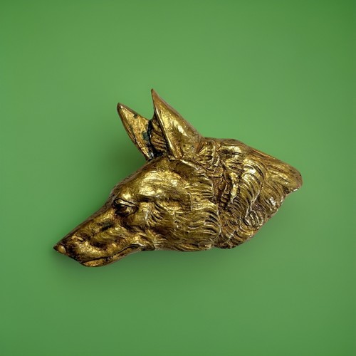 Broche vintage tête chien - tête, de