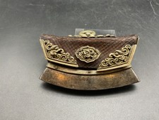 Antique Tibetan lighter, fire stone Tibet leather Asia lighter vintage Asia