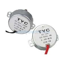 TYC-50 AC 12V/220V 5/6RPM 50/60Hz 4W CW/CCW Synchronous Motor For Microwave NEW
