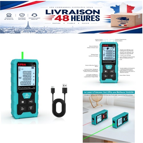 Kiprim télémètre laser - télémètre, vert