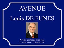 Plaque de rue "Avenue Louis de