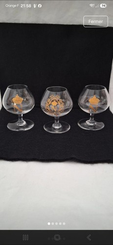 Lot verres pied - verres, en
