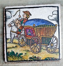 17th terracotta tile/sign of an inn relay. 