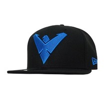 Casquette Snapback Noir Écarlate Avec Le Symbole De Nightwing New Era 9Fifty