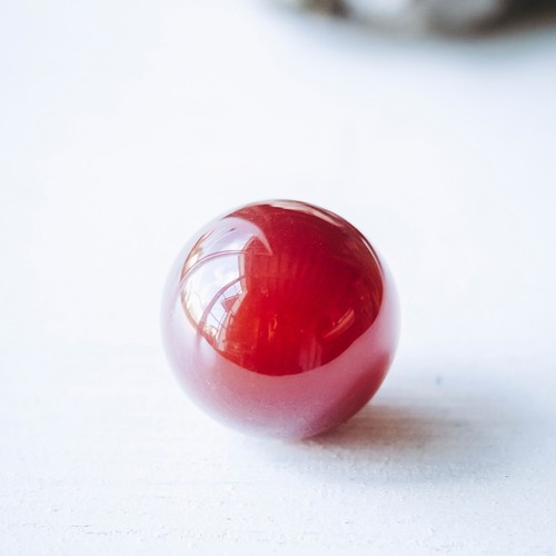 Boule agate rouge 16mm pierre - boule,