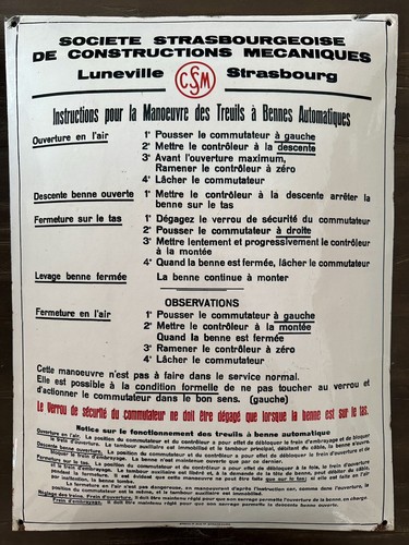 Plaque émaillée bombée