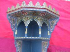 Antique Wooden Corner Console Shelf with Gold Plated Italy »