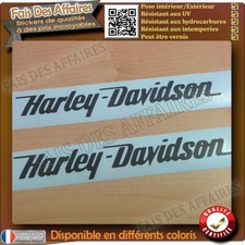 2 stickers autocollant harley