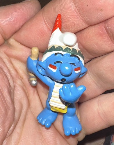 Schtroumpf figurine indien - schtroumpf,