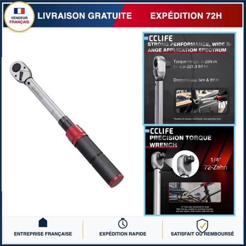 Clé dynamométrique 1 25 - 1/4", 1-25