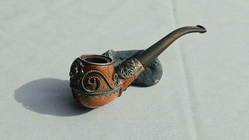Pipe ancienne bruyère décor