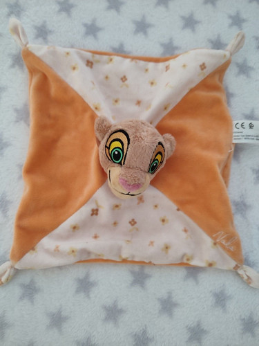 Doudou plat carré lion - doudou,