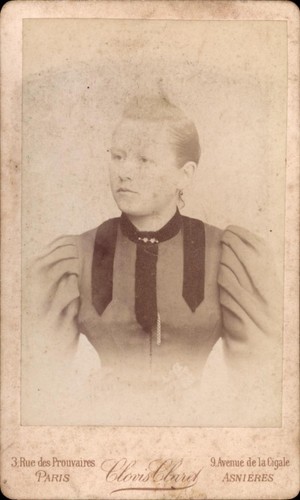 Cdv buste femme manches - buste,