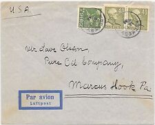 SWEDEN COVER 16/12/48 NOCKEBY - MARCUS HOOK, Pa,USA; GOOD CANCELS, NO RECEIVED.