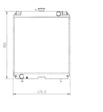 RADIATOR FOR MITSUBISHI SDMO