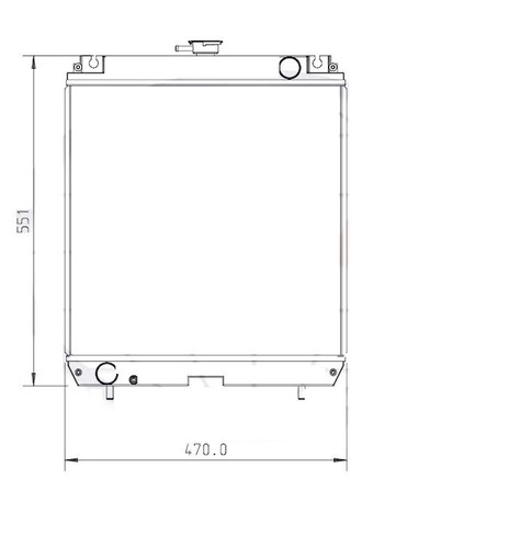 Radiator for mitsubishi sdmo - radiator,