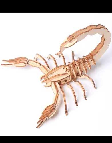 Puzzle bois scorpion - 3d,