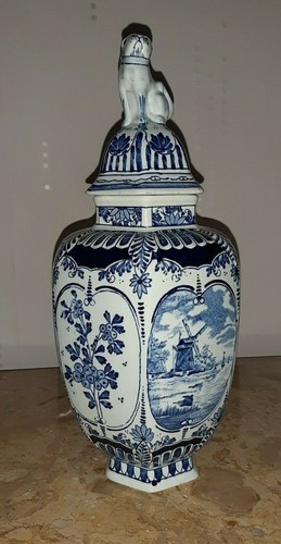 Grande potiche pot couvert - , en