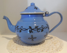 THEIERE  EMAILLEE   BLEU