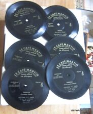 LE CAFE MARTIN ADVERTISING DISCS / LOT 6 SOFT DISCS MICROSILLON 33 T