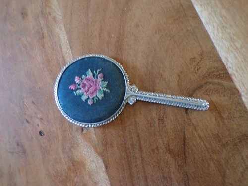 Vintage petit miroir - vintage, poche