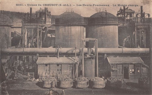 Cpa usines creusot les - 71,