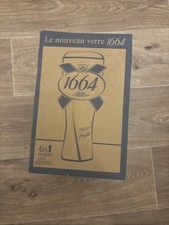 🌟6 verres à bière🌟 1664 33cl, blanc NEUFS en carton. nouveau modèle