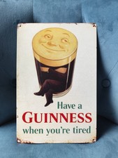 Plaque métal bières Guinness