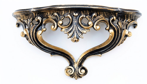 Console murale noir baroque - murale,