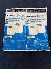 DrainVac/PurVac 4 Gallon Vacuum Bags SAC-31 Central Vacuum Bags - TWO 2-packs