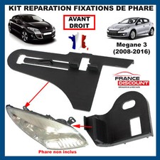 Kit de Réparation Phare Avant Droit prévu pour Renault Megane 3 de 2008 à 2016