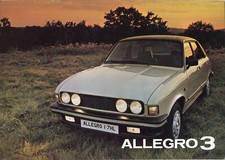 Austin Allegro 3 UK market original full colour sales brochure 1979-80