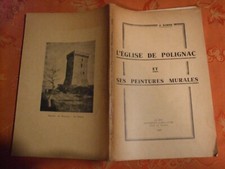 auvergne J.DARNE L'Église de Polignac et ses peintures murales.1940 illustré