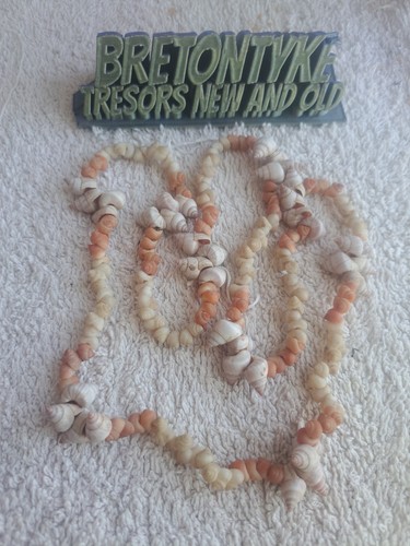 Collier sautoir coquillages - sautoir,