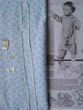 Kit M & Travaux pour Françoise  novembre  1951  Pyjama bleu