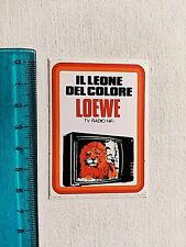 LOEWE TV RADIO HI-FI LION COLOR VINTAGE 80'S OLD STICKER STICKER STICKER
