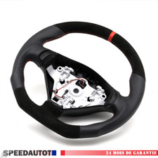 Volant Tuning cuir aplati pour Peugeot 407 