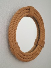ANCIEN MIROIR EN CORDE AUDOUX