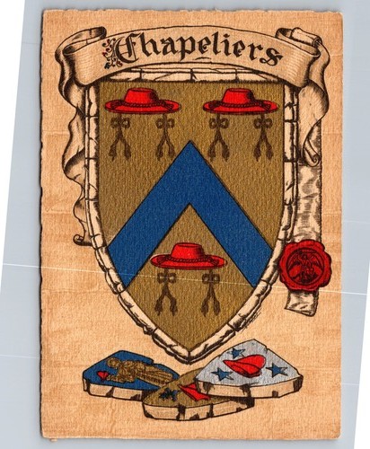 Postcard chapeliers hatmakers - postcard,